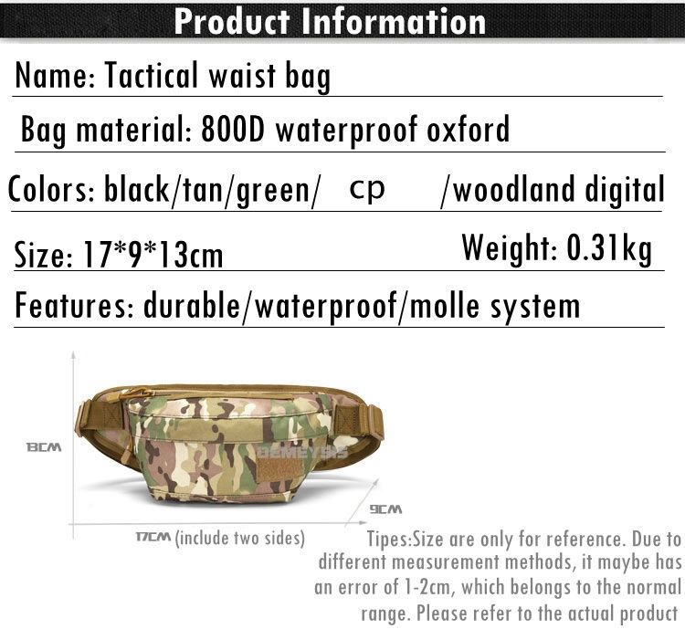 Тактична Поясна Сумка (Бананка) | Модель із Велкро-Панеллю