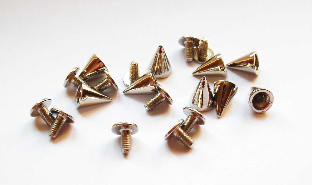 Ćwieki, kolce do ubrań, butów, torebek, 200 SZT MIX