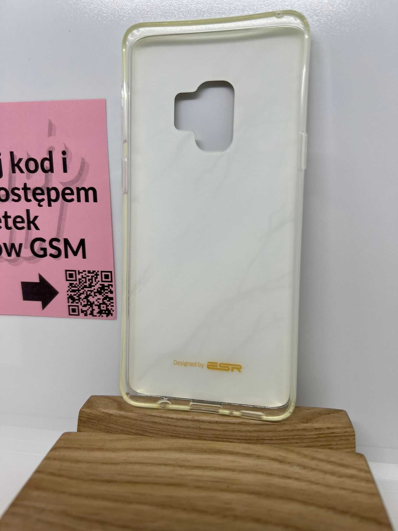 Etui Case ESR Marble do Samsung S9 - Białe, Elastyczne, Oryginalne