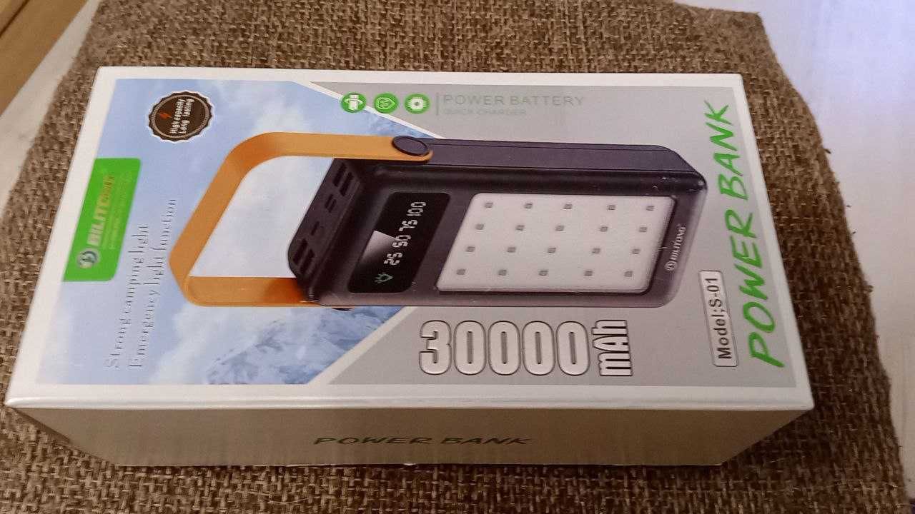 Мобільна зарядка зовнішній акумулятор YM-644DX Power Bank 30000 mAh