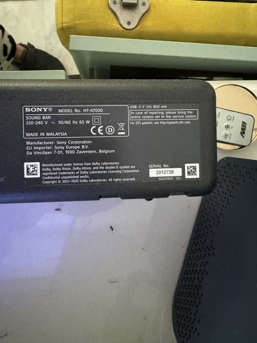 SONY HT-A7000 COM SUB S5W