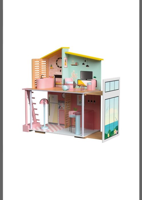 Playtive Drewniany domek dla lalek Barbie Fashion Doll Stella Nowy