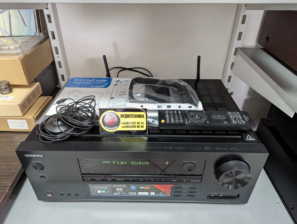 5.1 AV-ресивер Onkyo TX-NR474. Dolby Atmos/4K/FLAC/NET/BT/HDMI