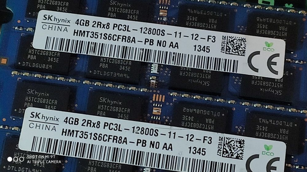 Память 1.5v для ноутбуку SK hunix 8GB 1600 DDR3L 8Гб PC3-12800 4гб+4gb