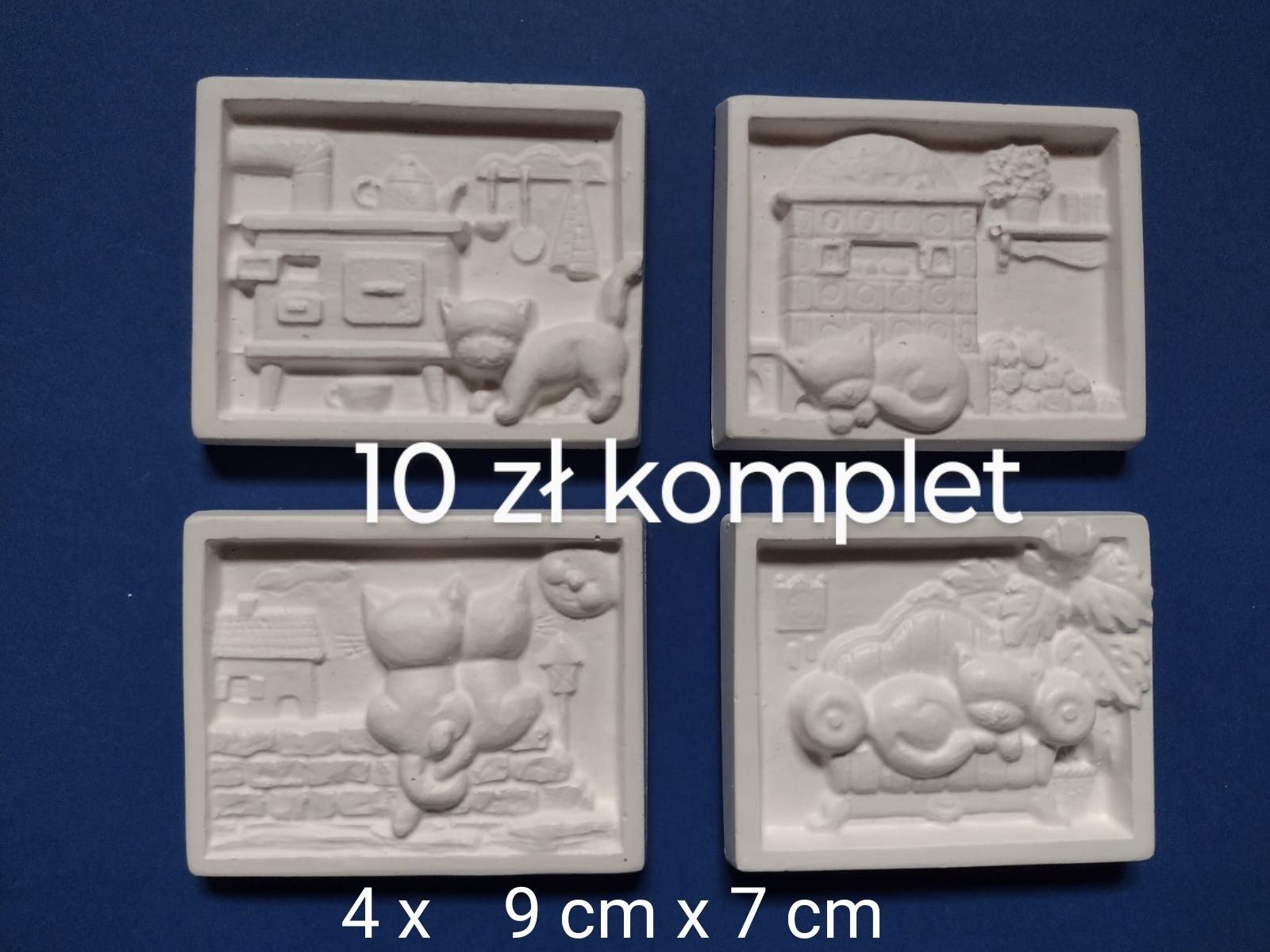 zestaw 25 gipsowych figurek do malowania