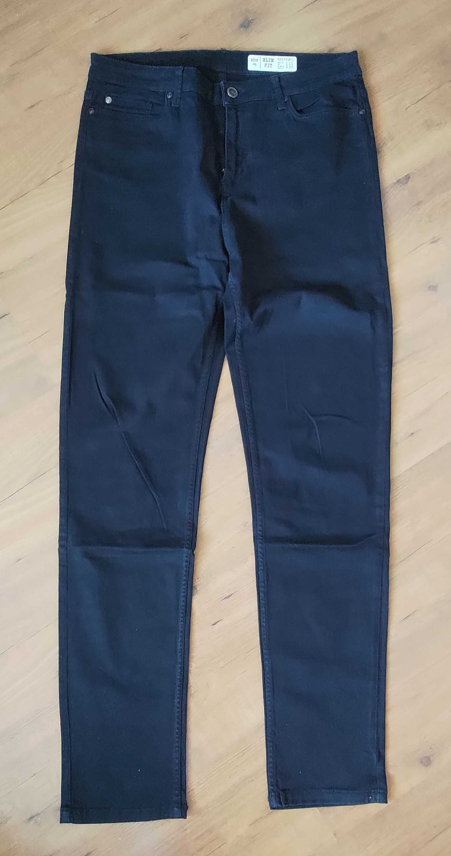 Jeansy spodnie damskie slim fit, wąskie, R. 46, b. długie