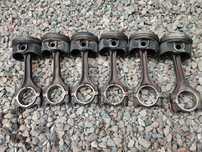 BMW E36 / E39 / E38 / Z3 / E34  ORYGINALNE TŁOKI + KORBOWODY DO SILNIKÓW GAMY M52B25 / M50B25 1XVANOS O NR. 11 24 1 739 725 / 11 24 1 437 211 / 11 25 1 703 456 OEM W DOBRYM STANIE