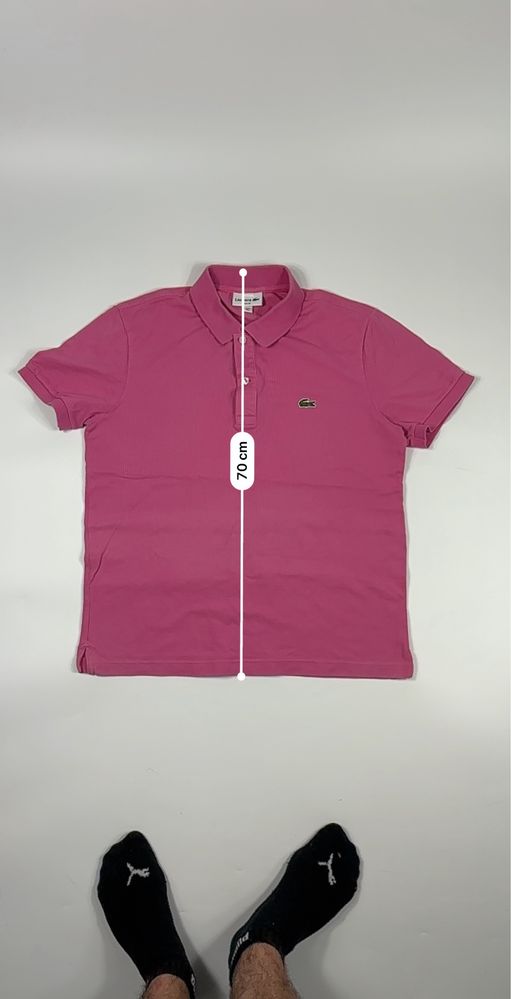 Koszulka Różowa Damska Polo Lacoste