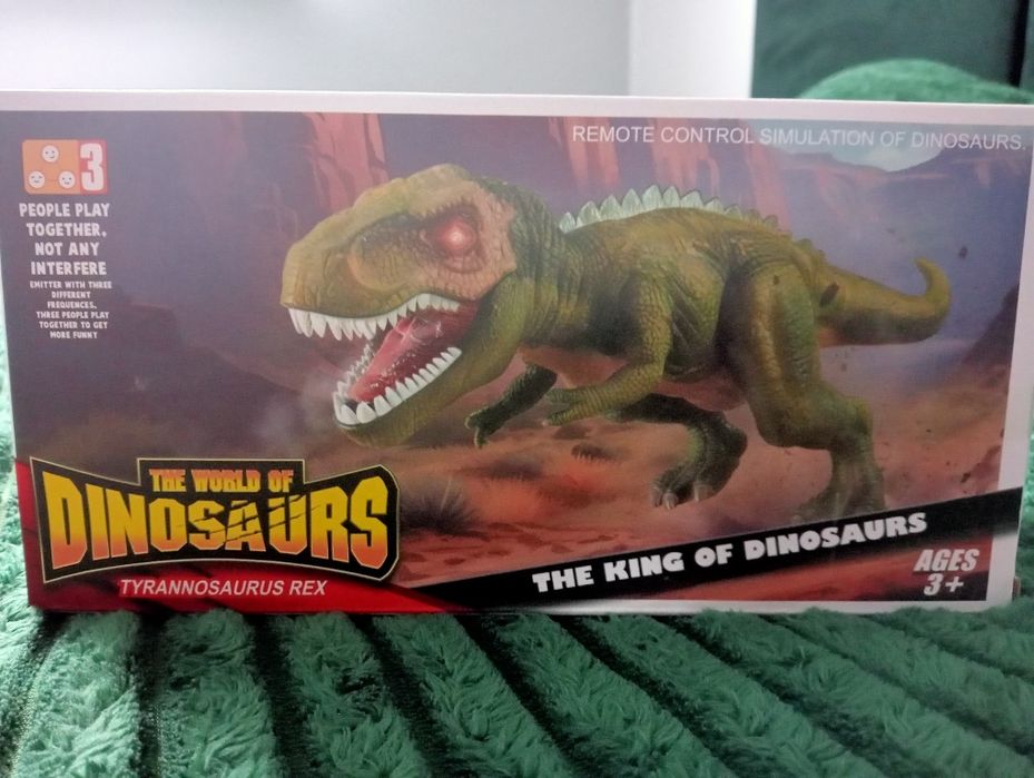 Dinozaur zdalnie sterowany nowy