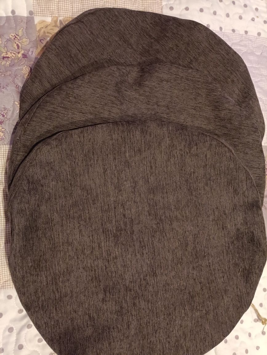 Pokrowce na taboret okrągłe 40 cm średnica 3 sztuki