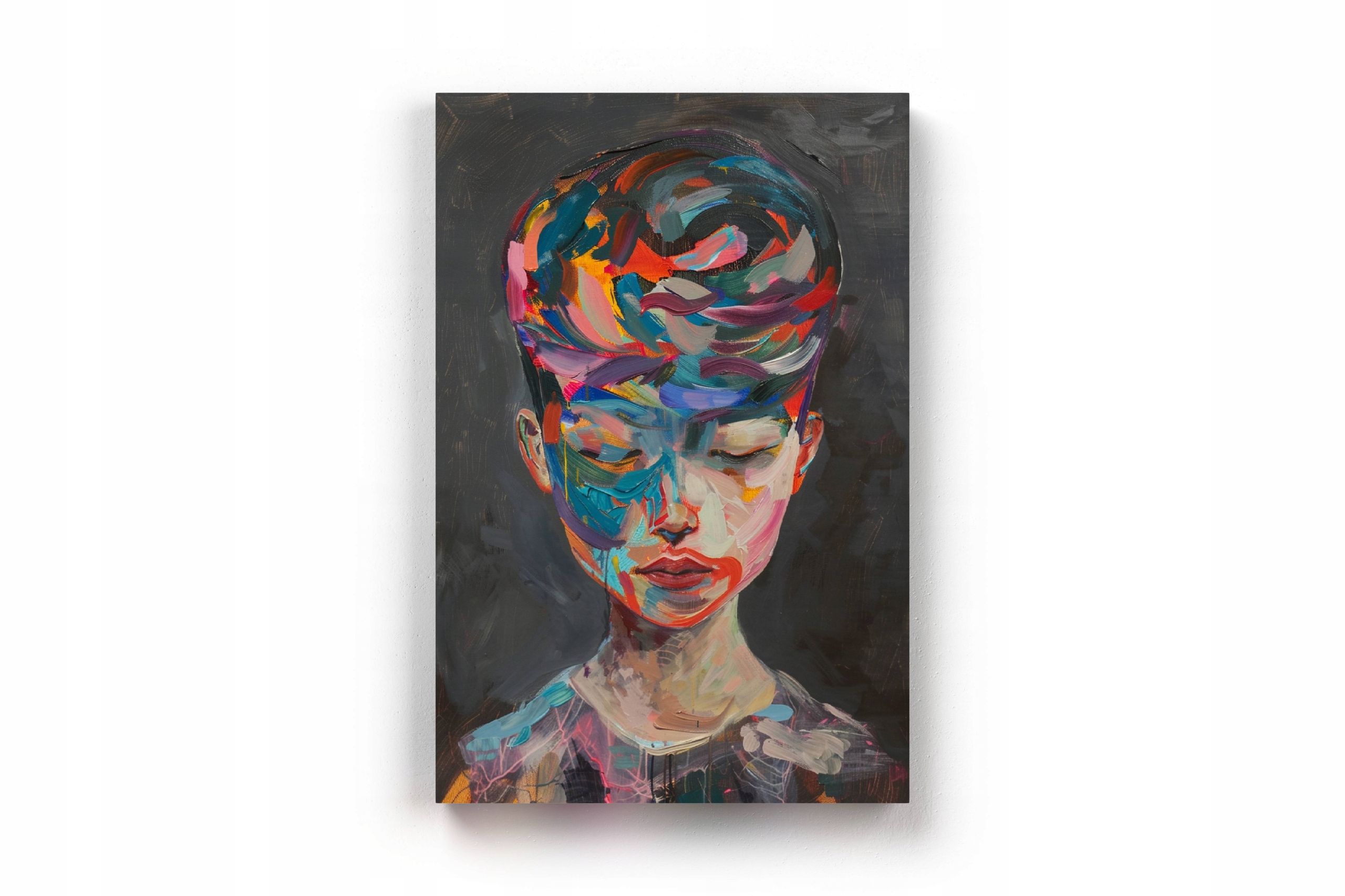 Obraz na płótnie "Abstrakcyjny Portret Kobiety" 50x70