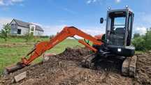 Hitachi ZX50U ZAXIS 50 ZX50 ZX 50 U  5 ton koparka 2 łyżki szybkozłącze isuzu tylko 4600mth