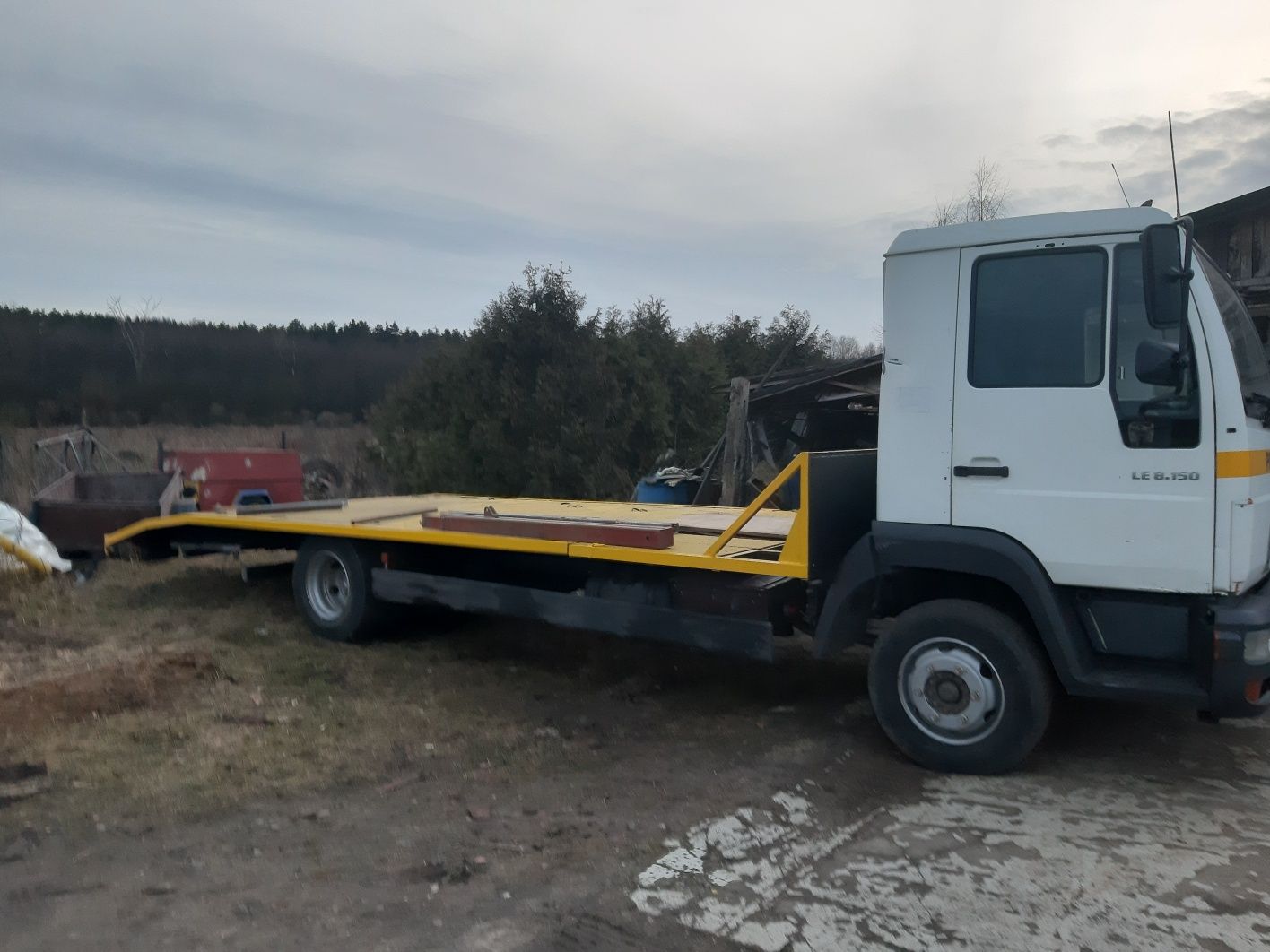 Transport maszyn hds wywrot lyzka zaladowcza