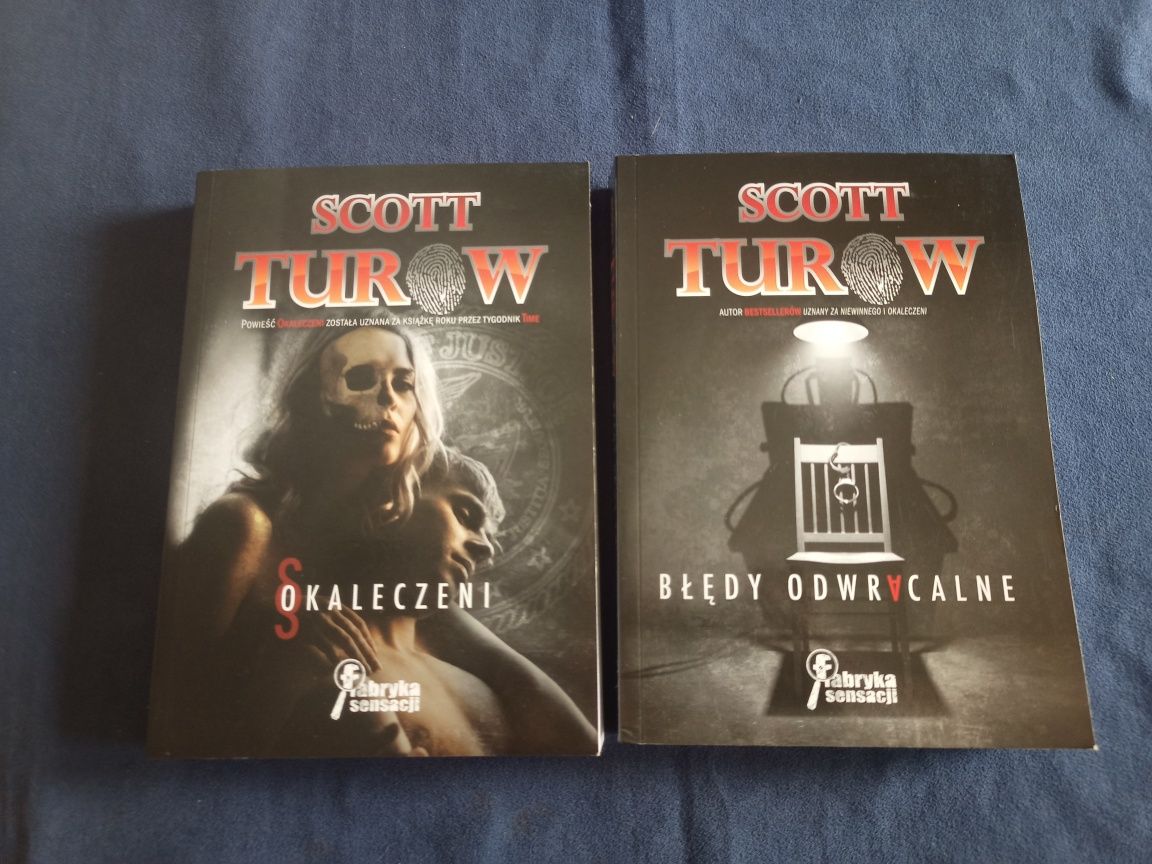 Okaleczeni i Błędy Odwracalne Scott Turow dwie książki