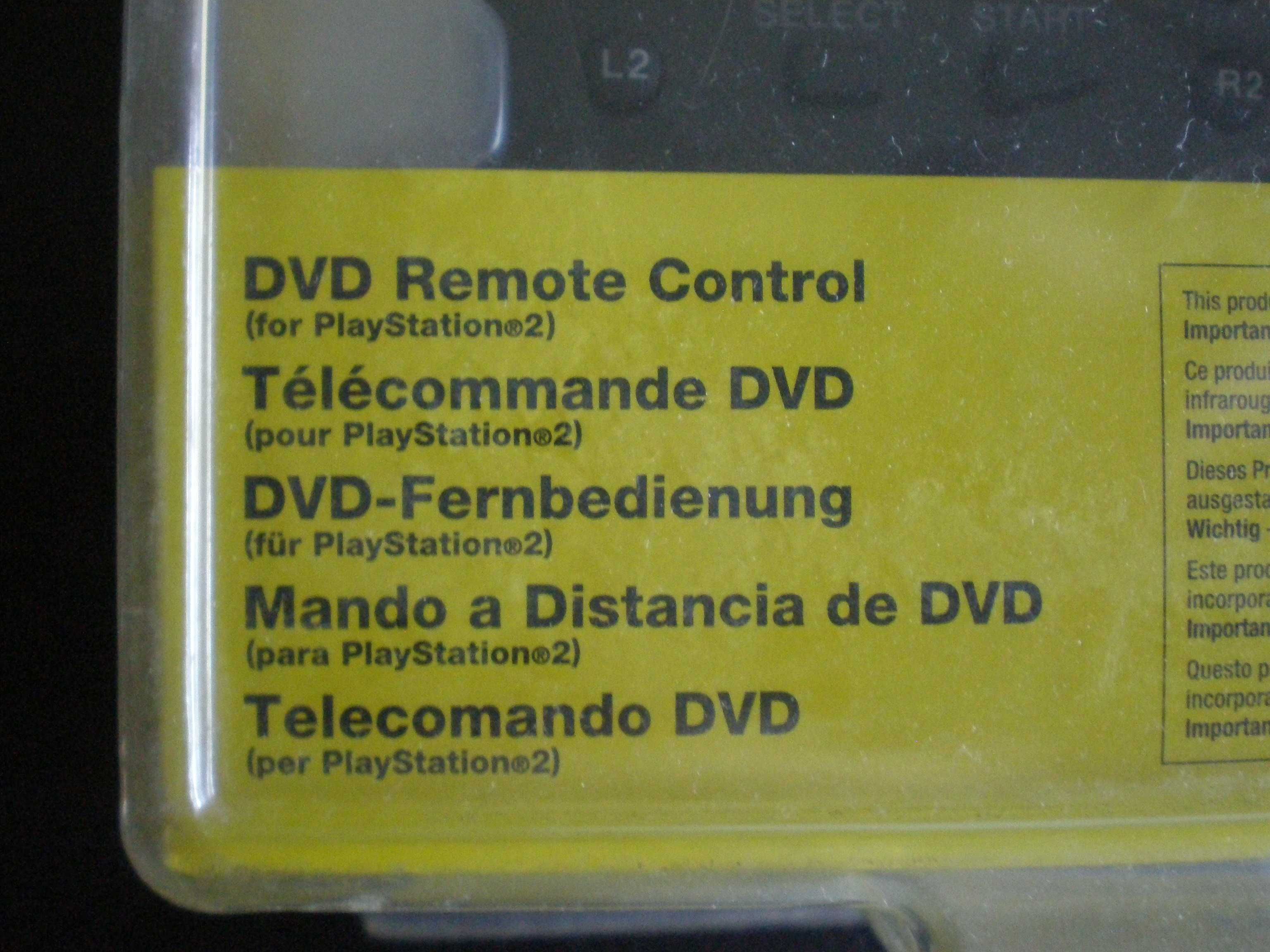 PS2 - DVD remote control novo na caixa