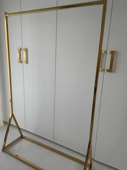 Stojak, wieszak, regał złota stal nierdzewna- wysoka jakość