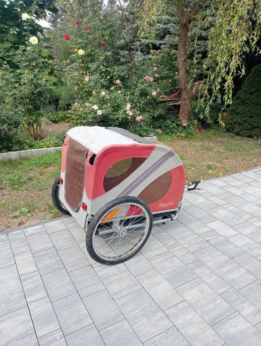 Przyczepka do roweru dla psiaka lub innego zwierzaka