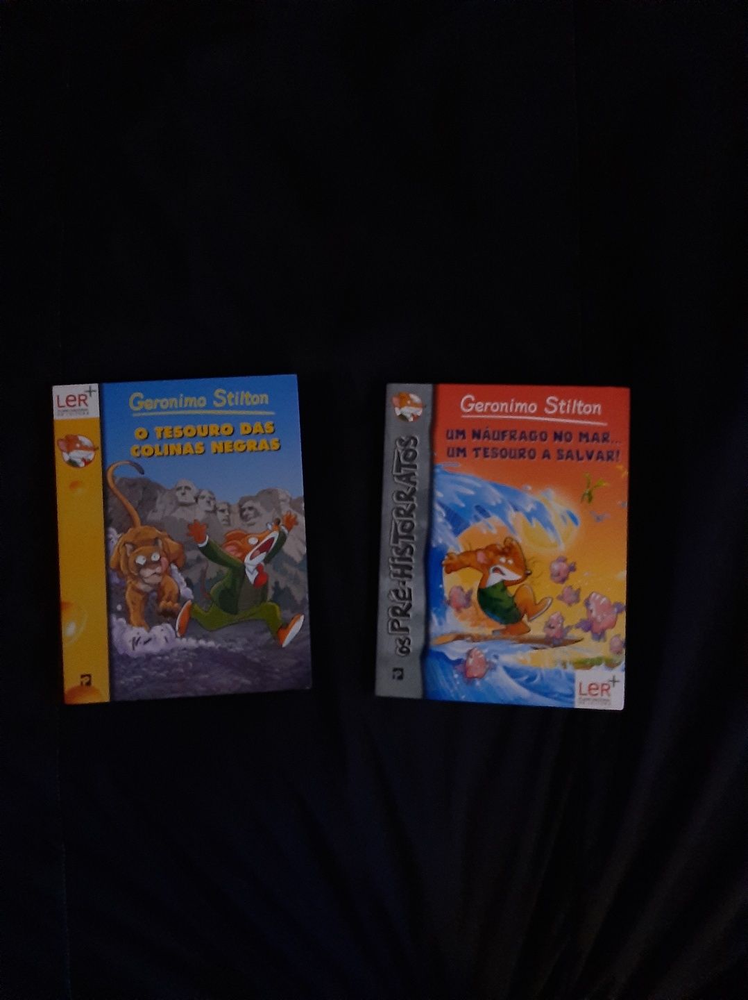 Livros Geronimo Stilton e do Capitão Cuecas