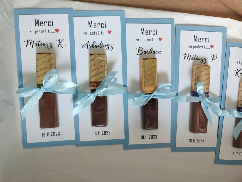 Merci podziękowanie 18/urodziny/ślub