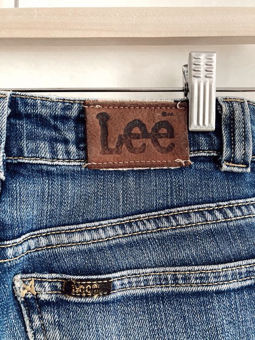 Jeansy spodnie skinny dziury lee przecierane