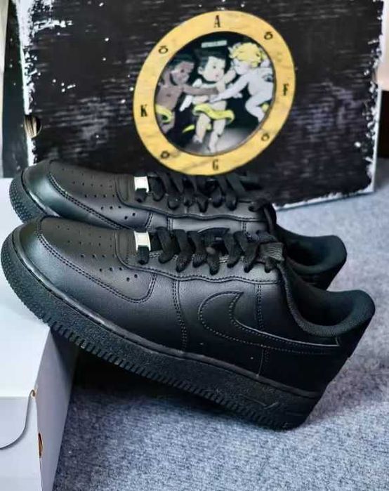 Buty meskie Mokasyny Nike_ Air_ Force_ 1_ Low '07_ Black R.38