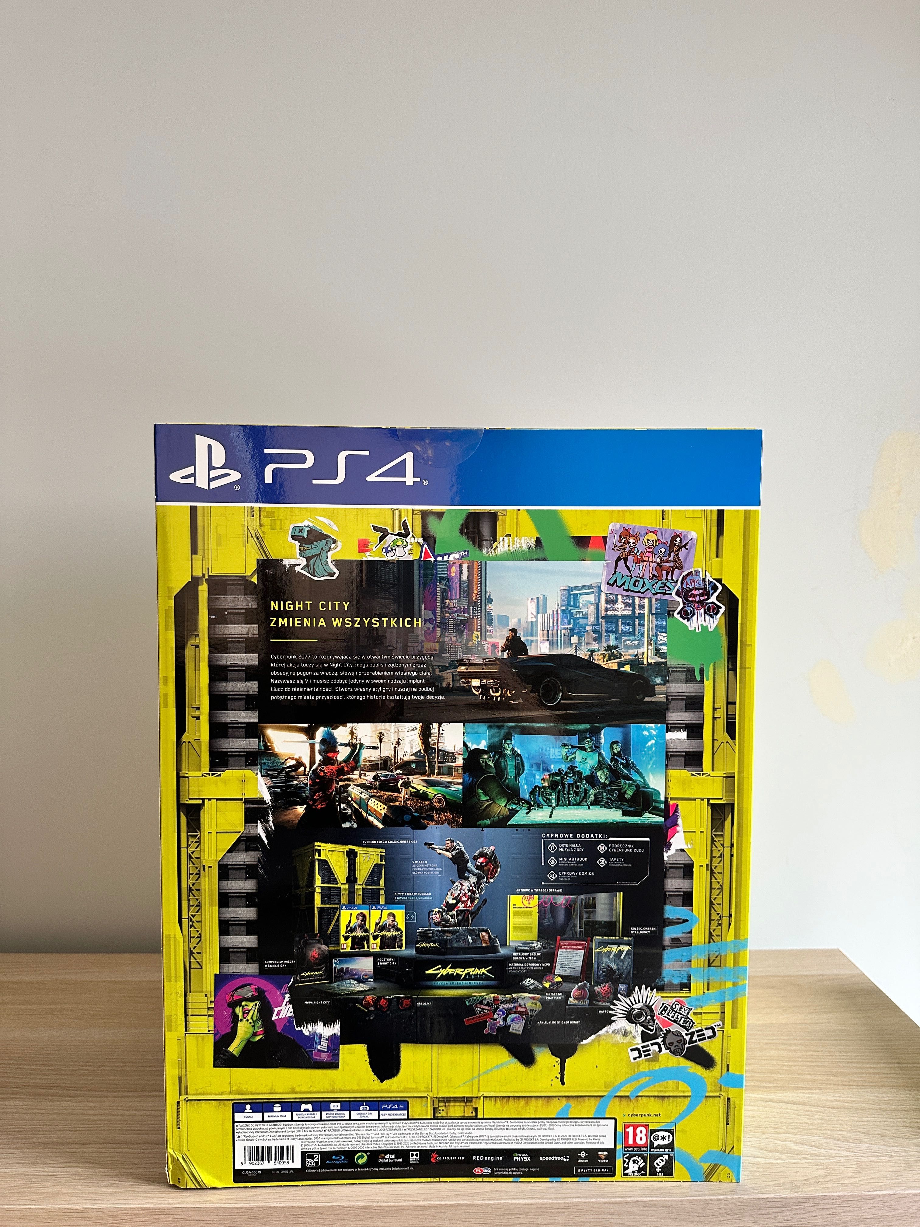 Cyberpunk 2077 - edycja kolekcjonerska - PS4 - polska wersja - NOWA