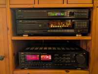 Zestaw Audio JVC: Wzmacniacz AX-A90V, CD, Tuner + Kolumny