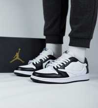 Чоловічі кросівки Nike Air Jordan 1 Low x Travis Scott black white