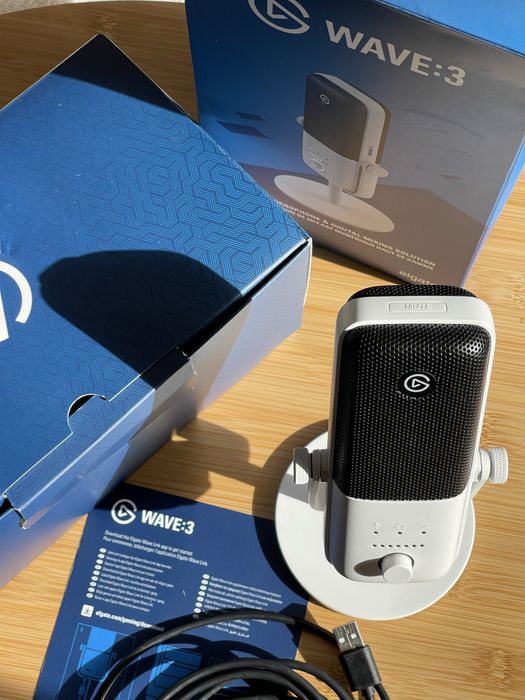 Microfone Profissional El Gato Wave 3 Branco