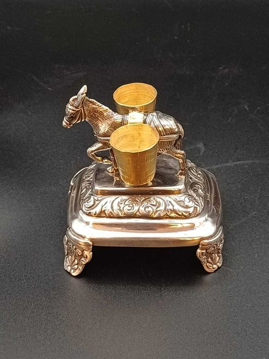 Paliteiro Antigo em Prata Portuguesa