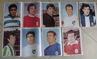 Cromos posters figuras do futebol do Jornal do Cuto