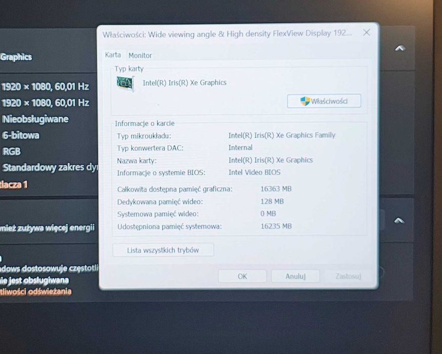 Lenovo T14s gen.2 Intel Core i7 Ram 32 GB SSD 256 GB Windows 11 Dotyk