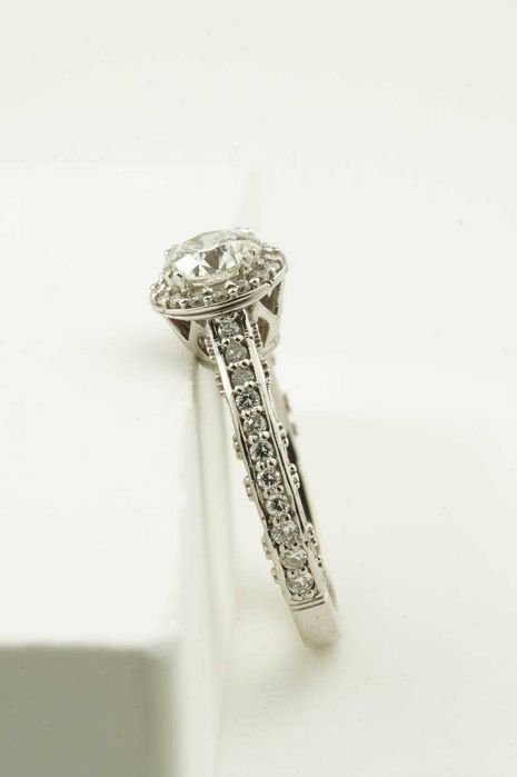 Złoty pierścionek 14K Brylanty 1.22ct