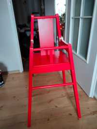 IKEA Krzesełko drewniane do karmienia, krzesełko dziecięce