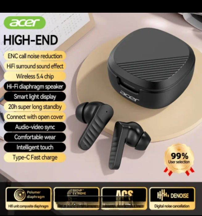 Super preço...Auriculares acer novos e selados