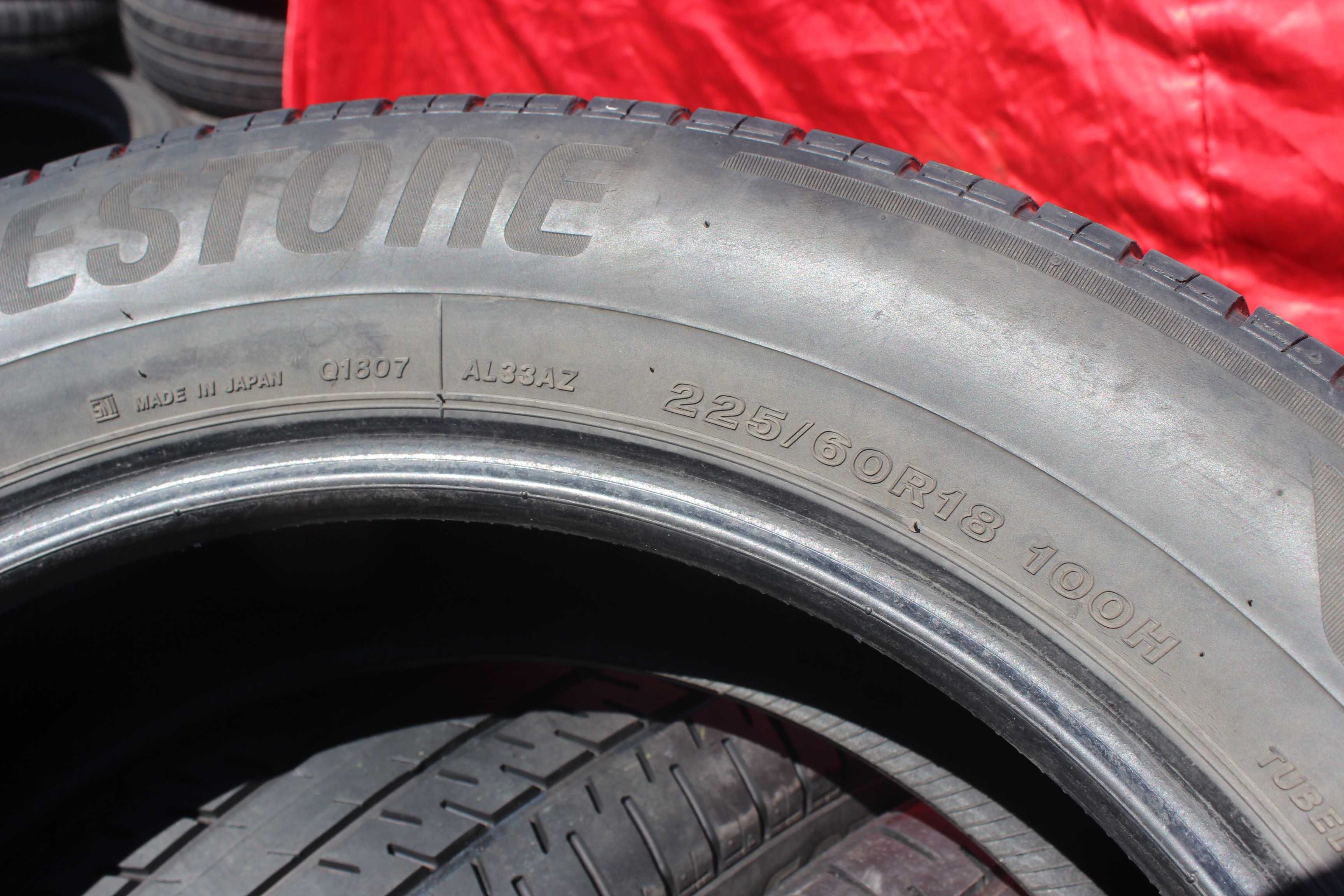 225-60-R18 BRIDGESTONE ALENZA 4 штуки летней резины GERMANY