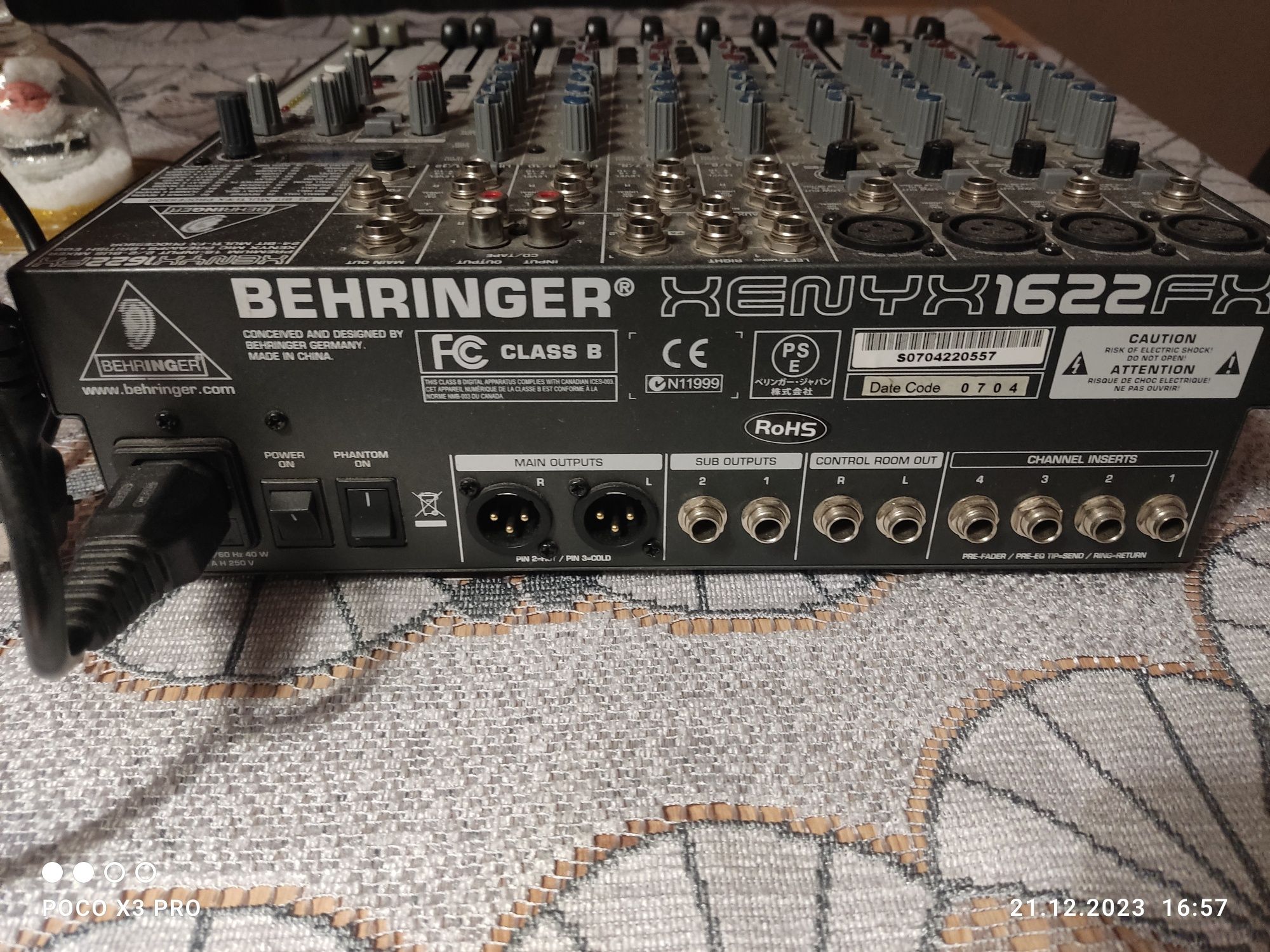 Mixer Behringer Xenyx  1622FX