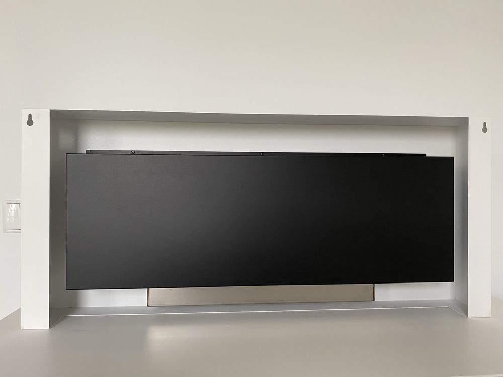 Biokominek wiszący 900x400x12 biały
