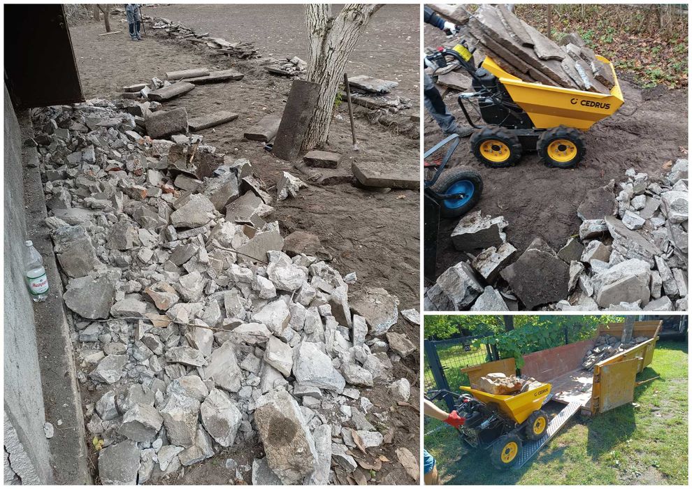 Rozbiórki , wyburzenia , porządkowanie , sprzątanie terenu działka ROD