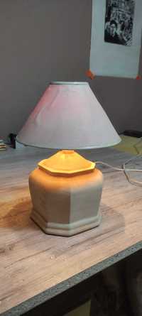 ceramiczna lampka nocna z abażurem