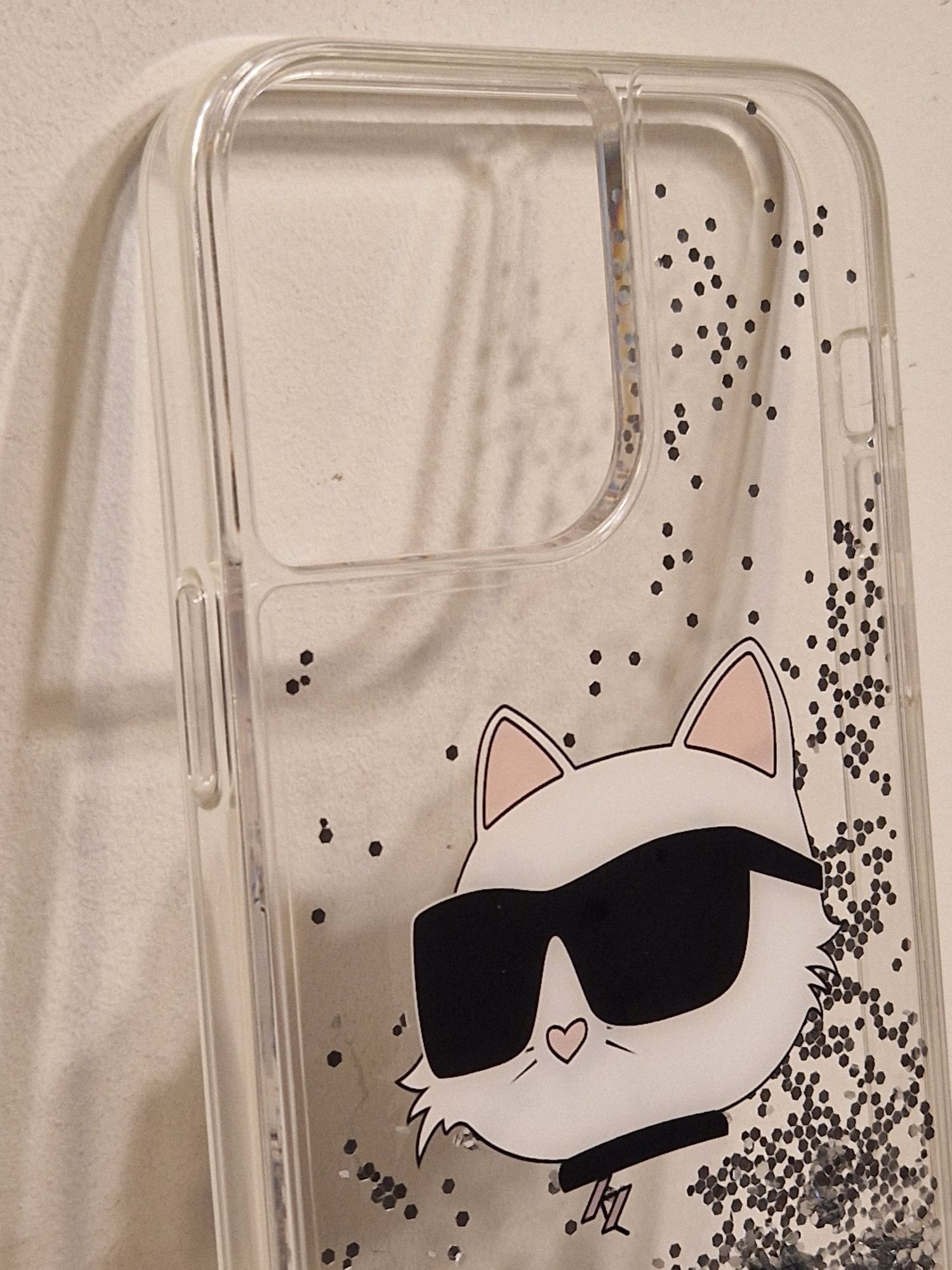 Oryginalne Etui KARL LAGERFELD Glitter Choupette Iphone 14 Pro Max
