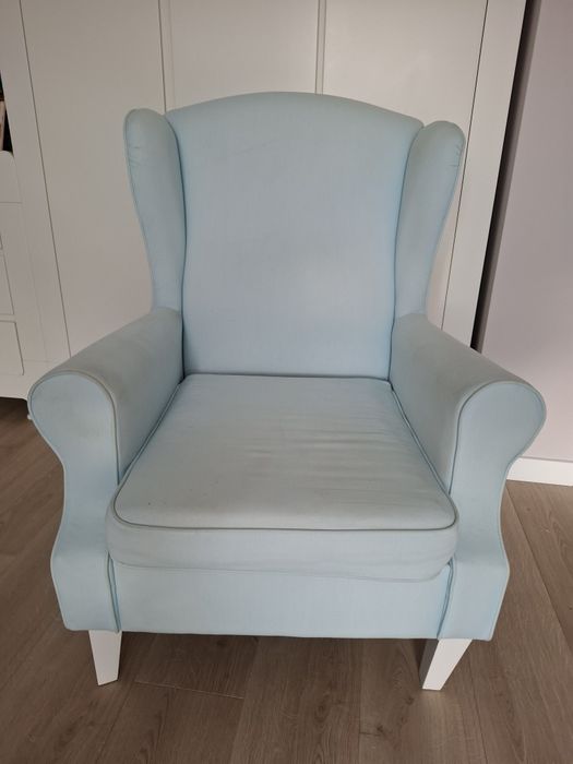 Fotel uszak miętowy