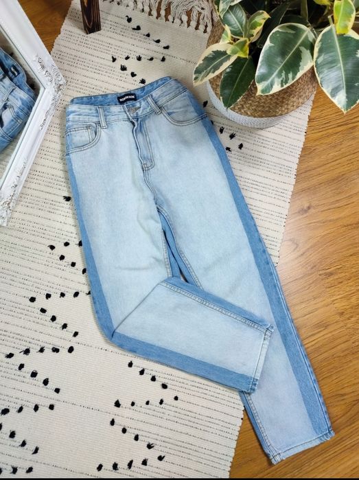 Джинсы мом из комбинированной джинсы