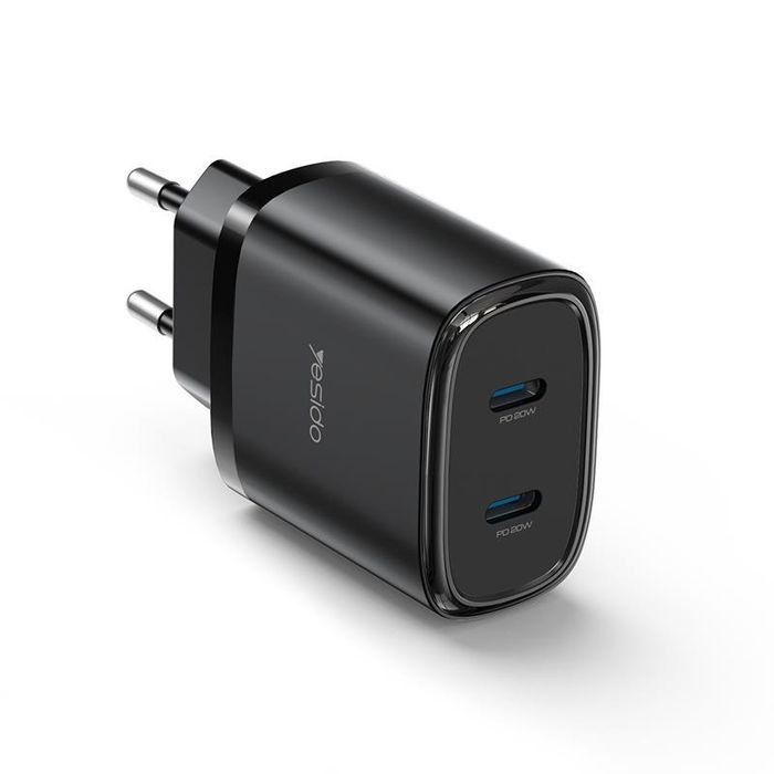 Yesido ładowarka sieciowa YC54 PD 20W QC 2xUSB-C + Kabel 27W Type-C