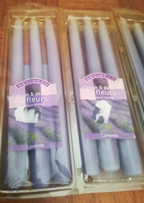 Pack de 3 velas lavanda (Novo).