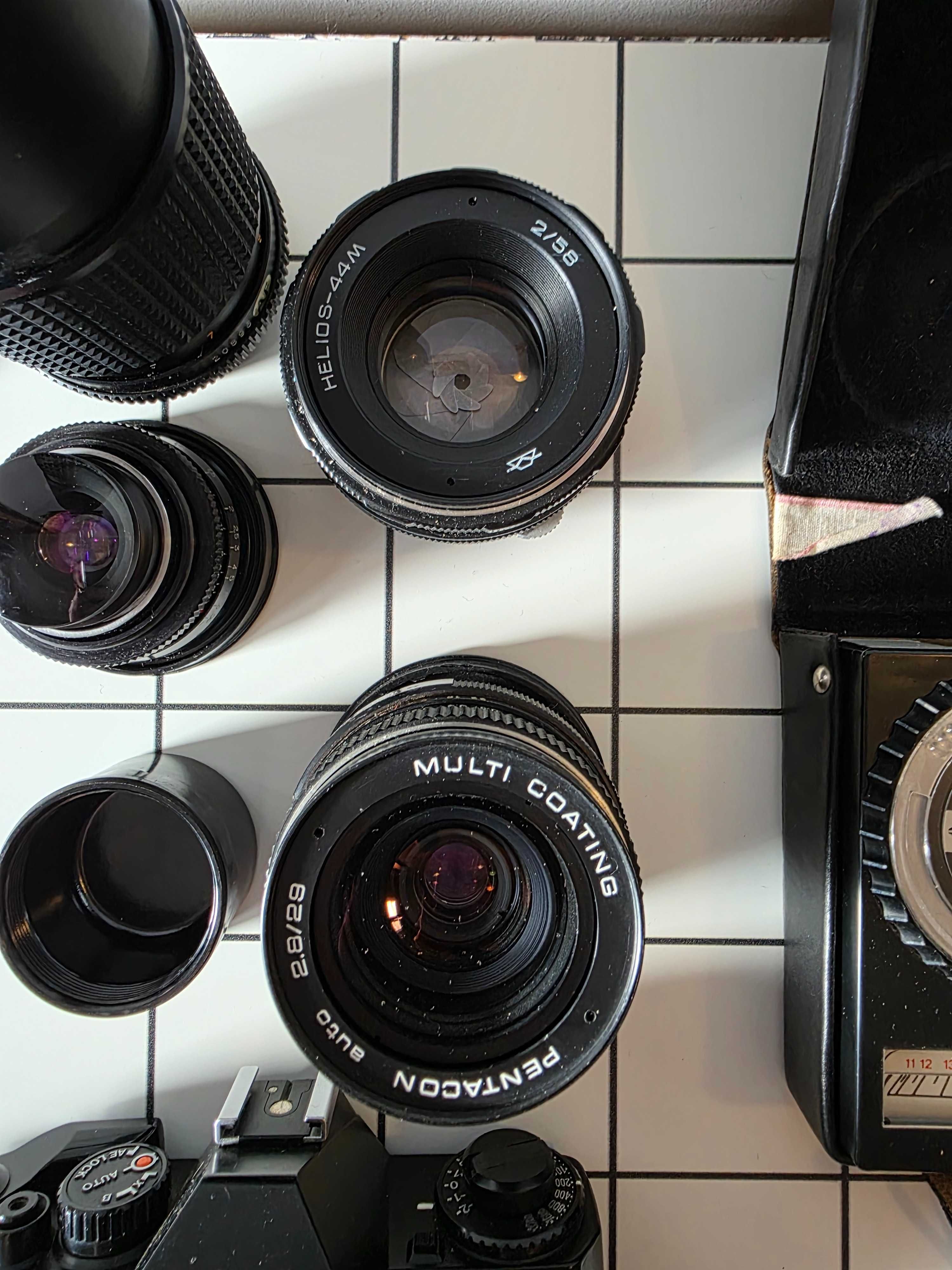 Mamiya ZE Quartz Mamiya-Sekor E 50mm Obiektywy lampa miernik