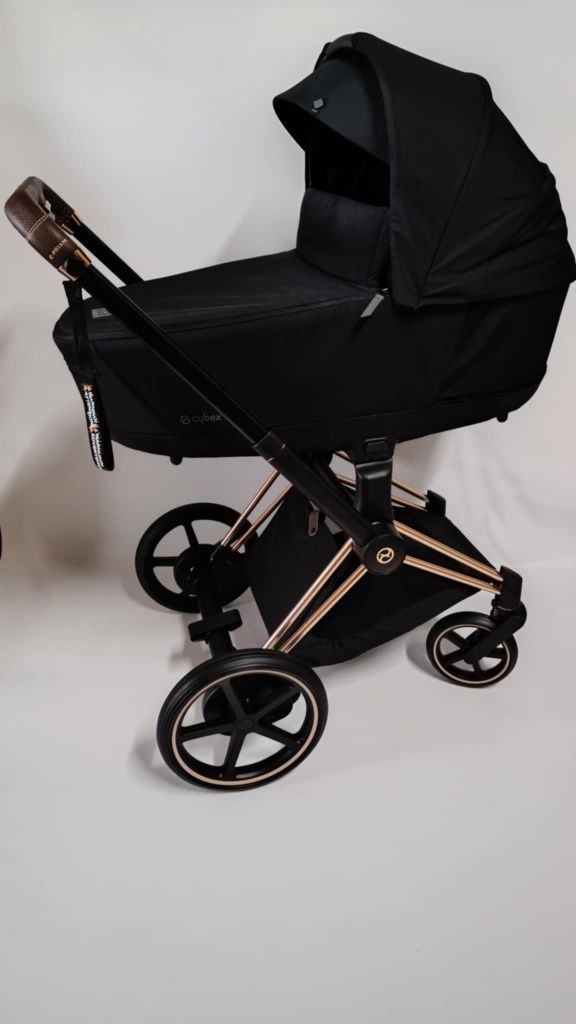 Cybex e priam rose gold z gondolą sepia black