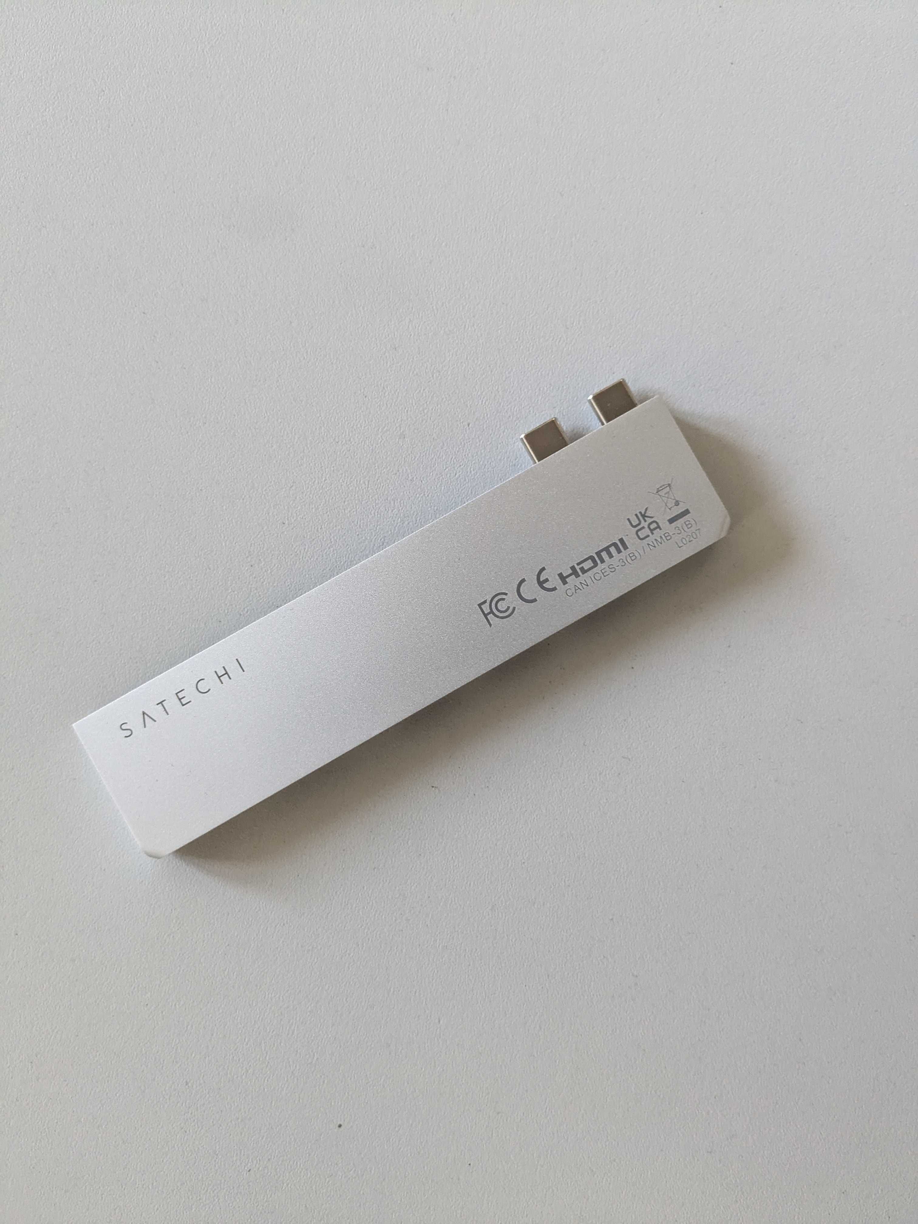Satechi – Pro Hub Slim – Adapter do Macbook Air i Pro M1 M2 - Srebrny
