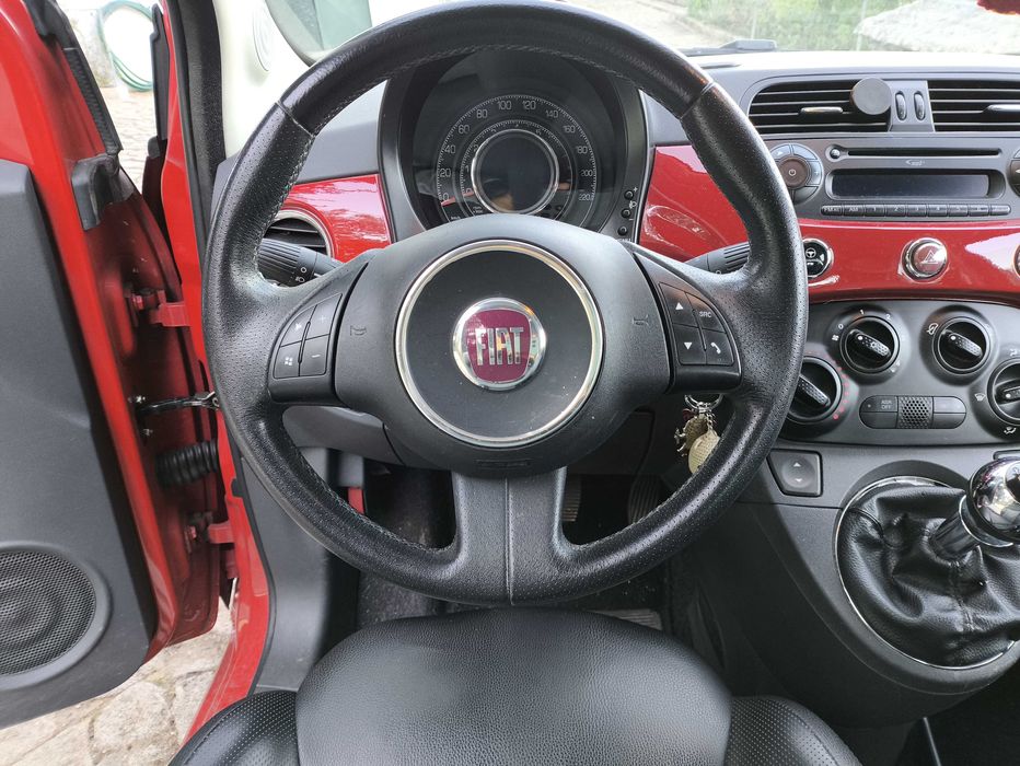 Fiat 500 1.2cv, vermelho