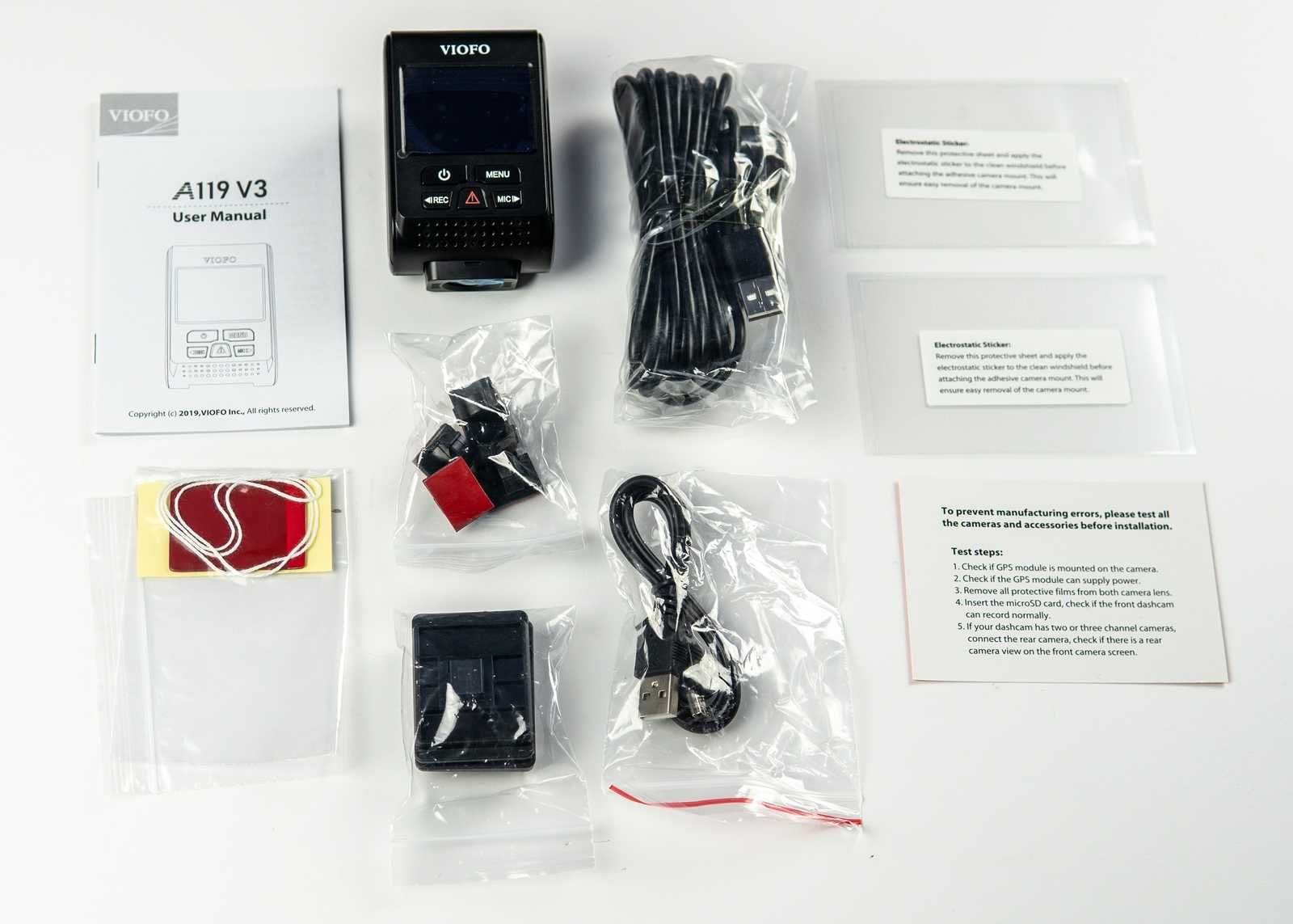 Видеорегистратор VIOFO A119 V3 с GPS | Гарантия, доставка